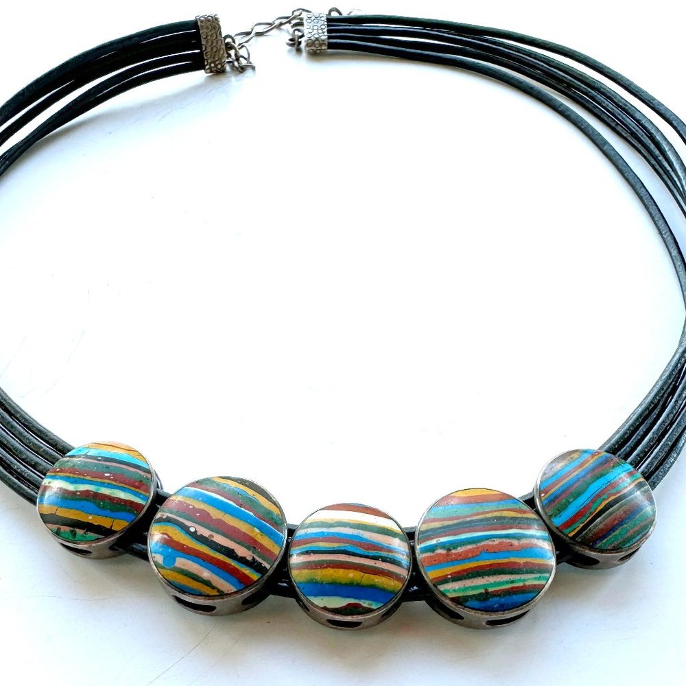 Reversible Jay King Turquoise Necklace 20"